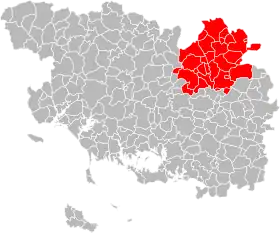 Localisation de Ploërmel Communauté