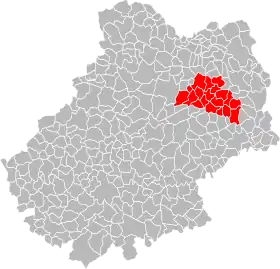 Localisation de Communauté de communes Causse Ségala-Limargue