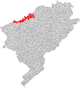 Localisation de Communauté de communes Dame Blanche et Bussière