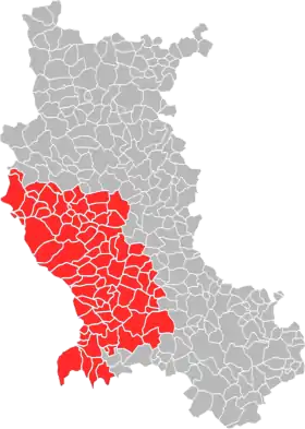 Localisation de Loire Forez Agglomération