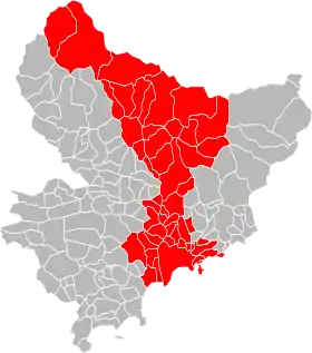 Localisation de Métropole Nice Côte d’Azur