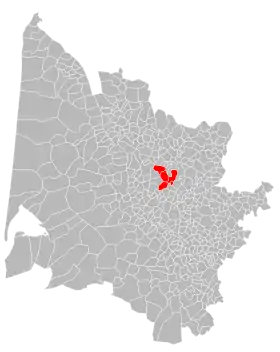 Localisation de Communauté de communes duSud-Libournais