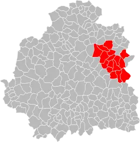 Localisation de Communauté de communes de Champagne berrichonne