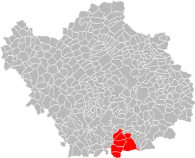 Localisation de Communauté de communes de la Région des Riceys
