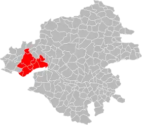 Localisation de Saint-Nazaire AggloCommunauté d'agglomération de la Région Nazairienne et de l'Estuaire