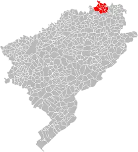 Localisation de Communauté de communesde la Vallée du Rupt