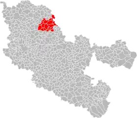 Localisation de Communauté de communes du Bouzonvillois