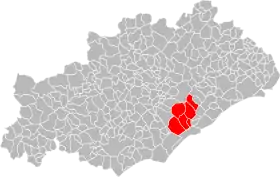 Localisation de Communauté de communes du Nord du Bassin de Thau
