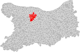 Localisation de Communauté de communes entre Thue et Mue