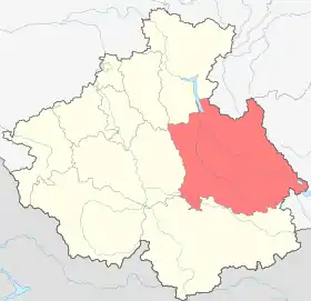 Localisation de Raïon d'Oulagan