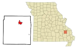 Localisation de Fredericktown