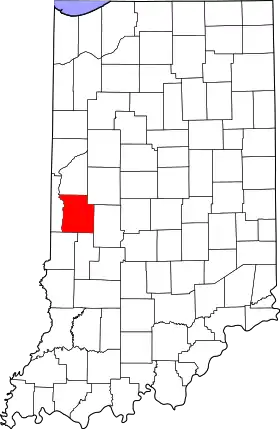 Localisation de Comté de Parke(Parke County)