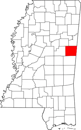 Localisation de Comté de Noxubee(Noxubee County)