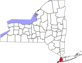 Localisation de New York