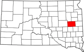 Localisation de Comté de Kingsbury(Kingsbury County)