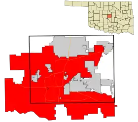 Localisation de Oklahoma City