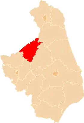 Localisation de Powiat de Grajewo