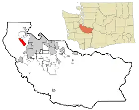 Localisation de Fox Island