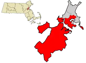 Localisation de Boston