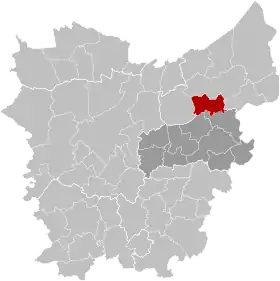 Localisation de Waesmunster