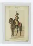 Armée des patriotes pendant la révolution brabançonne: dragon du régiment de Tongerloo (1789)