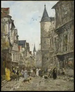 Rue Saint-Romain, Rouen.Williamstown, Clark Art Institute.