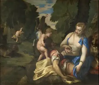 Vénus pleurant Adonis, 1573 – Nationalmuseum, Stockholm.