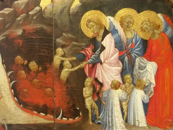 Scènes de la légende de saint Michel (détail - les morts retirés des enfers)