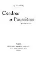 Cendres et poussières.