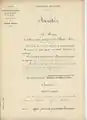 Arrêté de classement du 12 août 1905.